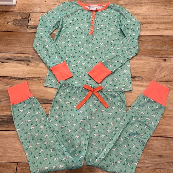 COPY - American Girl Kit BeForever Girls Scotty Dog Polka Dot Pajamas XL New - Picture 1 of 9